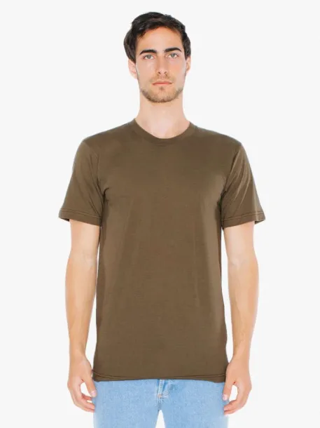  UNISEX FINE JERSEY SHORT SLEEVE T-SHIRT - American Apparel Olive