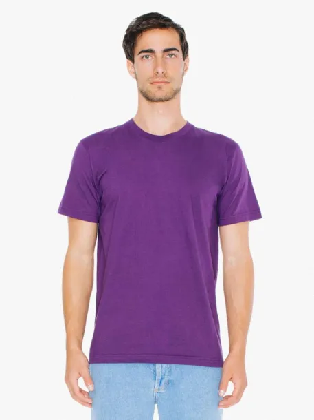  UNISEX FINE JERSEY SHORT SLEEVE T-SHIRT - American Apparel Eggplant