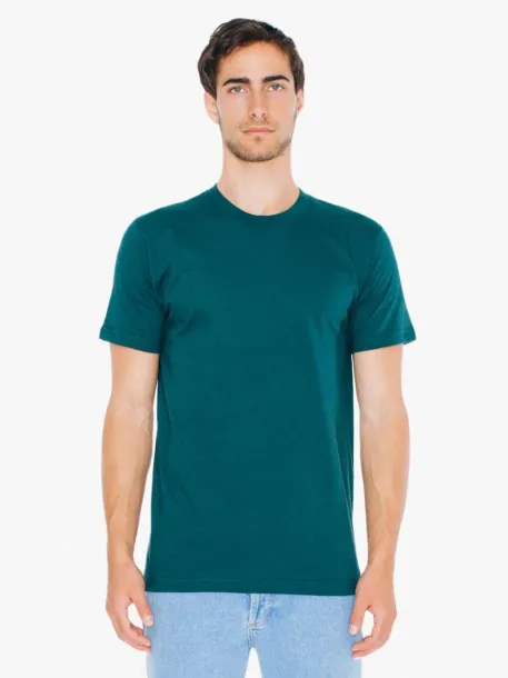  UNISEX FINE JERSEY SHORT SLEEVE T-SHIRT - American Apparel Bottle Green