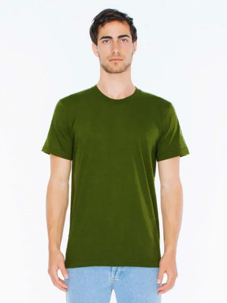  UNISEX FINE JERSEY SHORT SLEEVE T-SHIRT - American Apparel Bottle Green