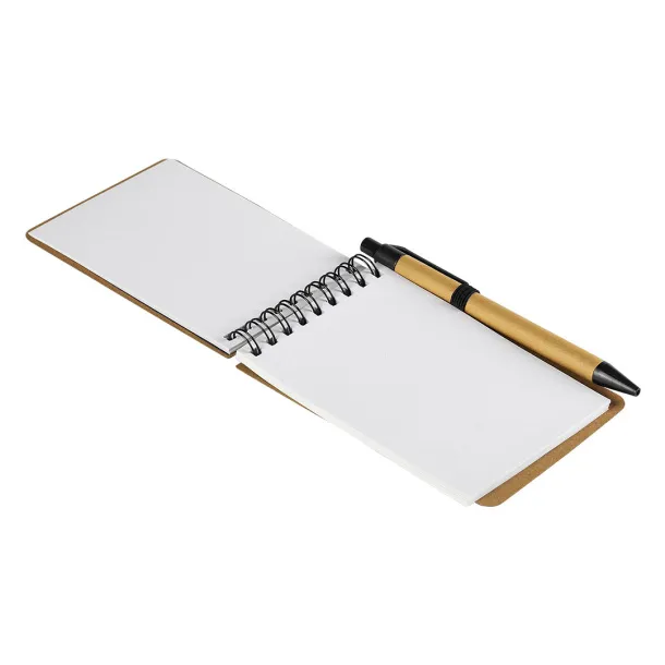 GREEN Notebook with pen Black