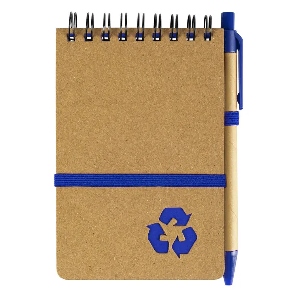 GREEN Notebook with pen Royal blue