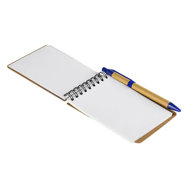 GREEN Notebook with pen Royal blue