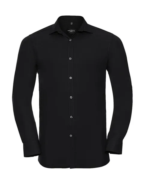  Men's LS Ultimate Stretch Shirt - Russell Collection Black