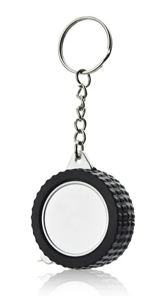 TIRE Keychain - tape measure  1 m - Gildan srebrny