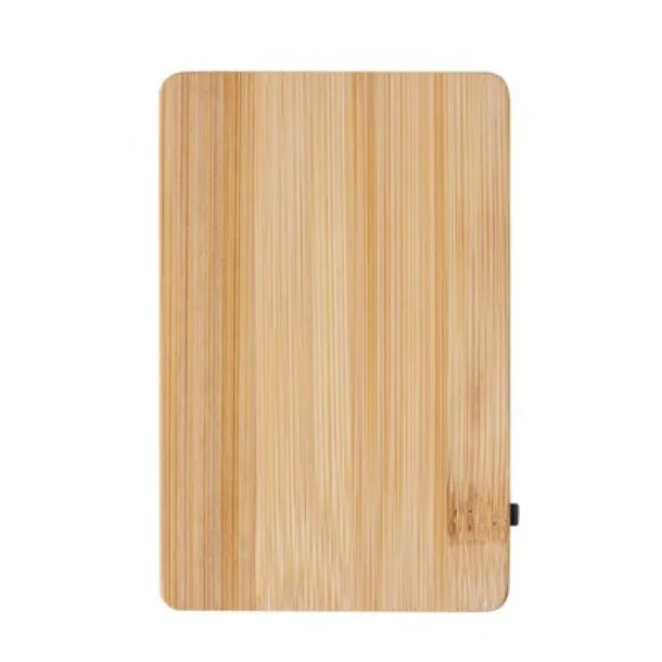  Magnetic wireless bamboo power bank 5000 mAh, wireless charger 15W wood