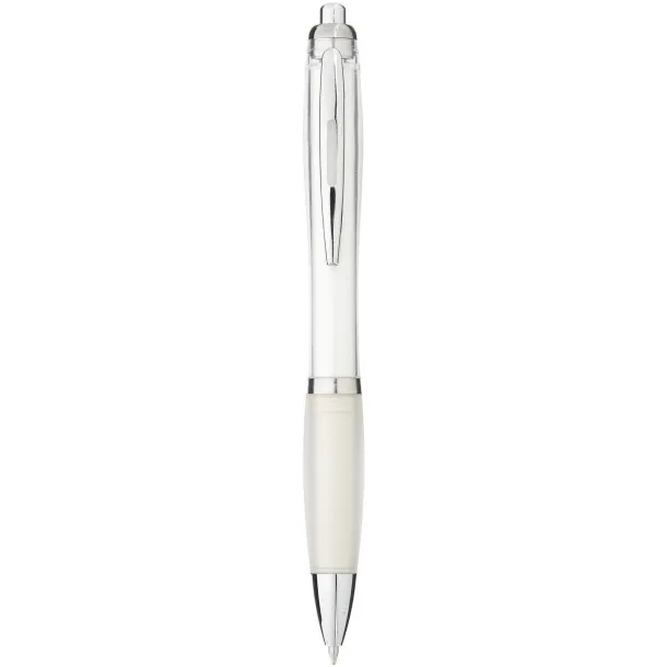 Nash ballpoint pen coloured barrel and grip - Unbranded White