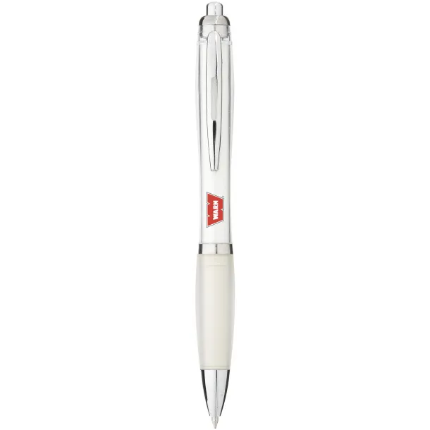 Nash ballpoint pen coloured barrel and grip - Unbranded White