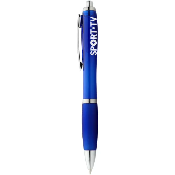 Nash ballpoint pen coloured barrel and grip Royal blue