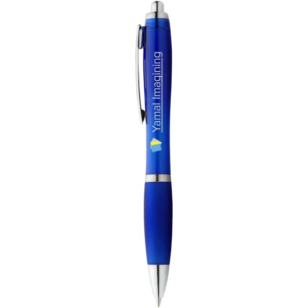 Nash ballpoint pen coloured barrel and grip Royal blue