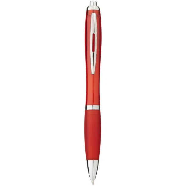 Nash ballpoint pen coloured barrel and grip Red