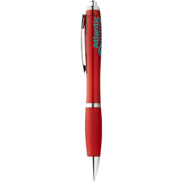 Nash ballpoint pen coloured barrel and grip Red