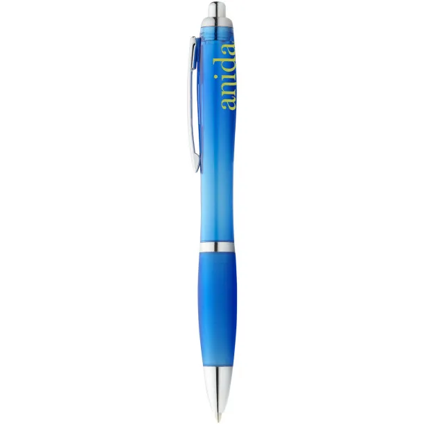 Nash ballpoint pen coloured barrel and grip Aqua blue