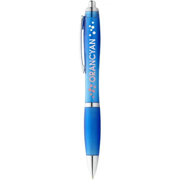 Nash ballpoint pen coloured barrel and grip Aqua blue