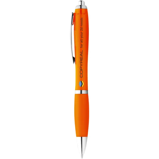 Nash ballpoint pen coloured barrel and grip Orange