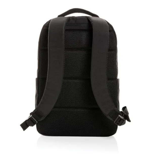  Swiss Peak Brooke AWARE™ RPET daily 15.6" laptop backpack - Swiss Peak Black 