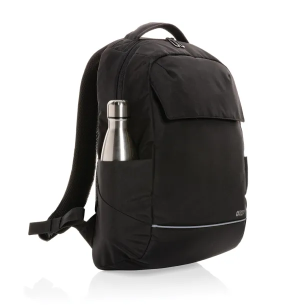  Swiss Peak Brooke AWARE™ RPET daily 15.6" laptop backpack - Swiss Peak Black 