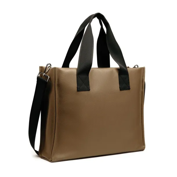  VINGA Bermond RCS recycled PU tote bag - Vinga brown 