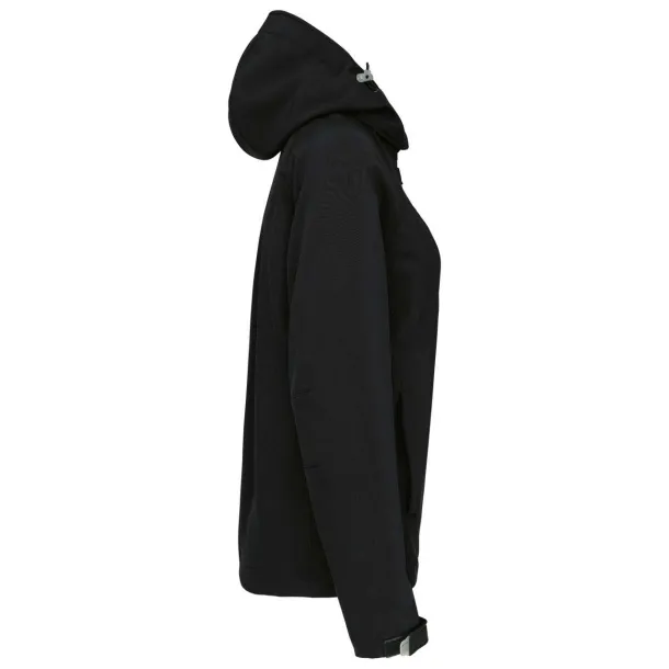  LADIES' DETACHABLE HOODED SOFTSHELL JACKET - Kariban Black