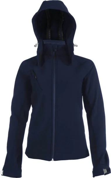  LADIES' DETACHABLE HOODED SOFTSHELL JACKET - Kariban Navy