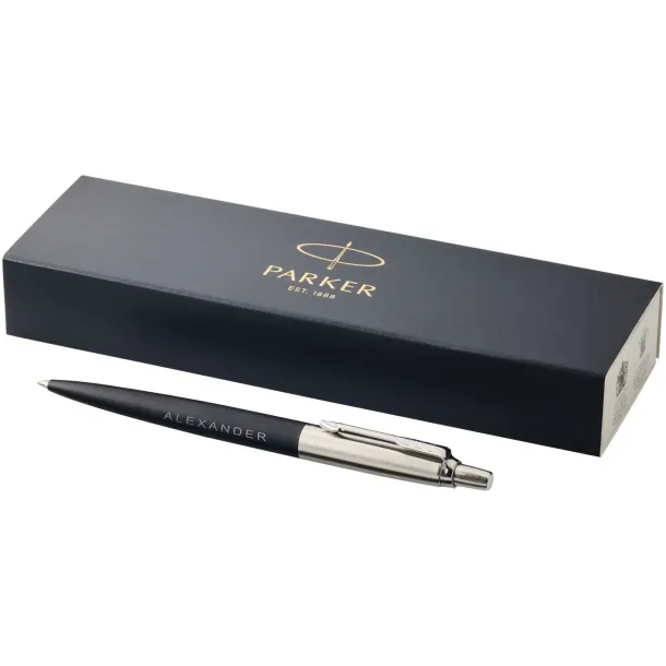 Jotter Bond Street ballpoint pen - Parker Solid black Silver