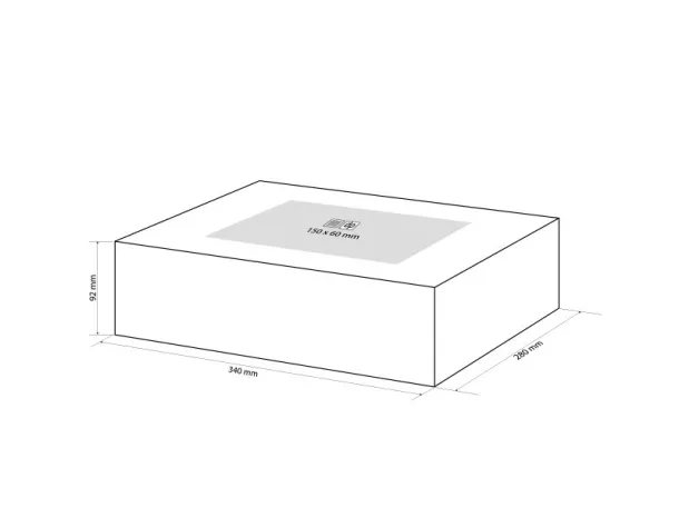 GIFT BOX 3 gift box 340 x 280 x 92 mm Black