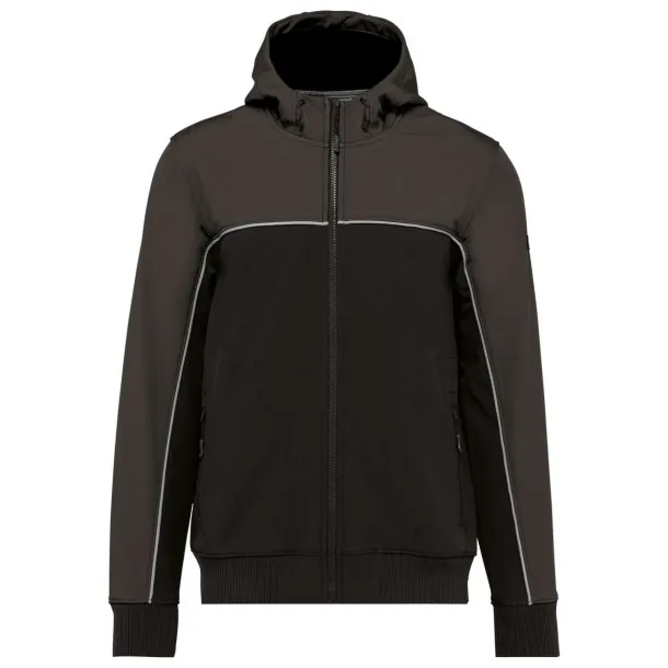  UNISEX 3-LAYER TWO-TONE BIONIC SOFTSHELL JACKET - Designed To Work Black