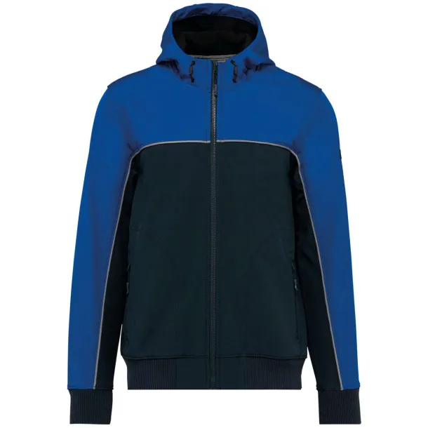  UNISEX 3-LAYER TWO-TONE BIONIC SOFTSHELL JACKET - Designed To Work Navy Royal Blue