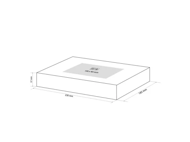 GIFT BOX 1 gift box 230 x 185 x 37 mm Black