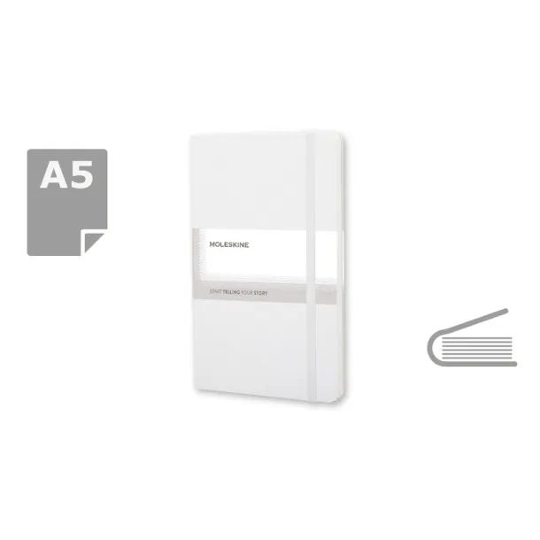  MOLESKINE notes, cca A5 white