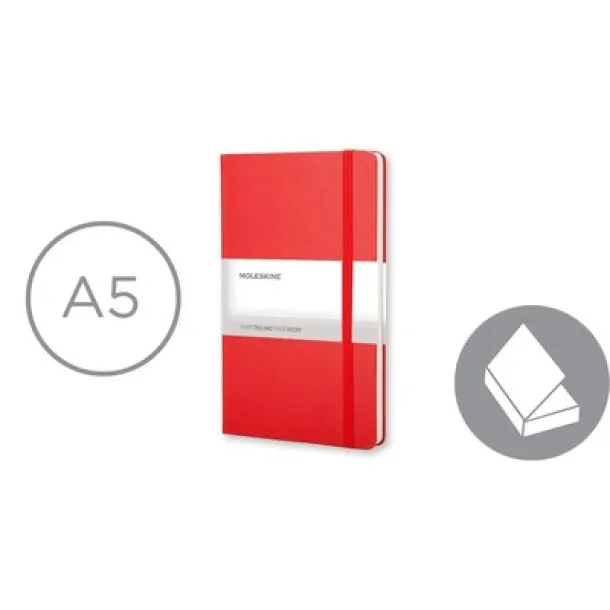  MOLESKINE Notebook approx. A5 Crvena