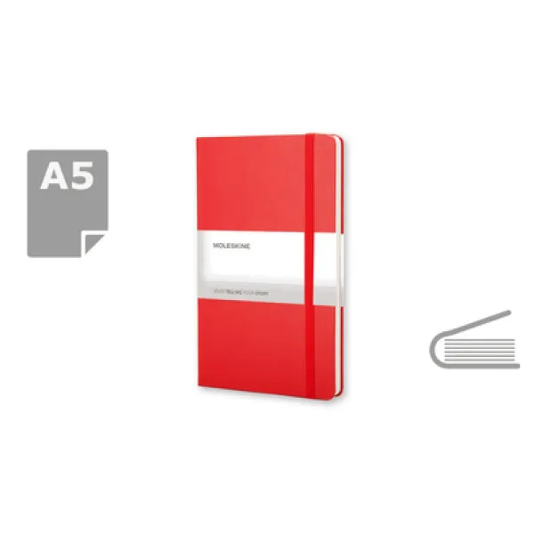  MOLESKINE Notebook approx. A5 Crvena