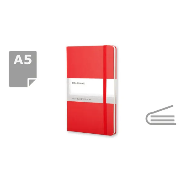  MOLESKINE notes, cca A5 red