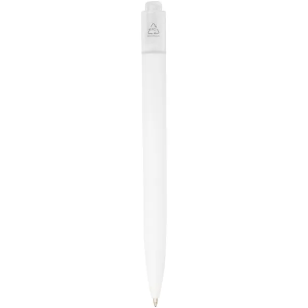 Thalaasa ocean-bound plastic ballpoint pen - Marksman White White