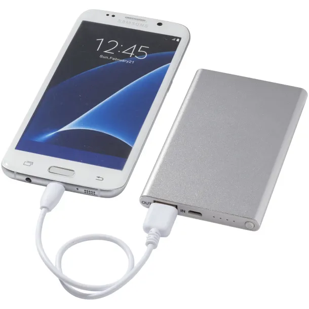 Pep 4000 mAh power bank - Unbranded Silver