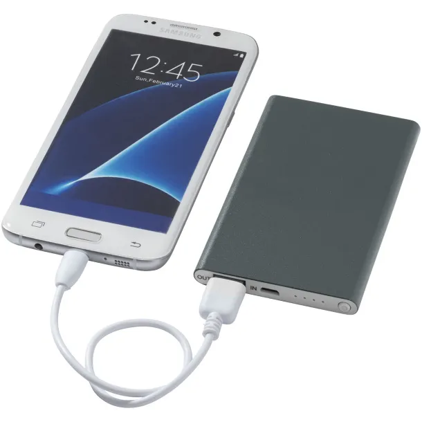 Pep 4000 mAh power bank - Unbranded Titanium