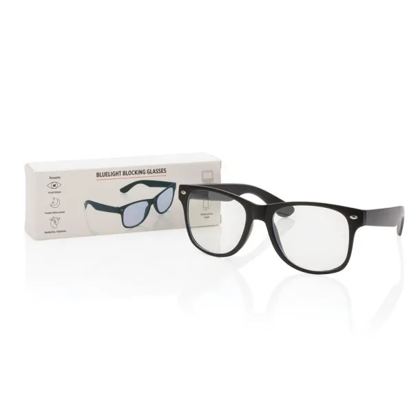 Bluelight blocking glasses Black Transparent