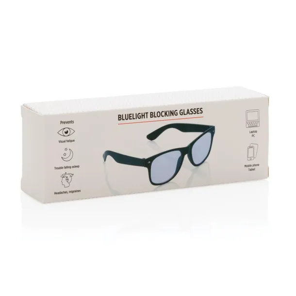  Bluelight blocking glasses Black Transparent