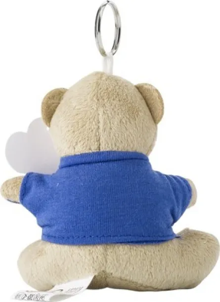  Keyring, plush teddy bear blue