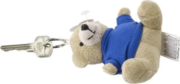  Keyring, plush teddy bear blue