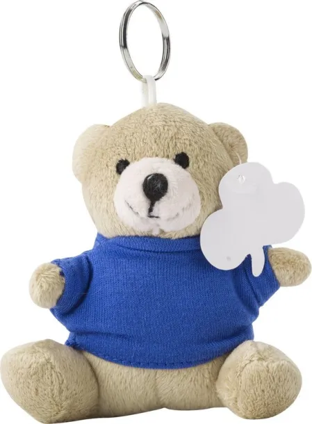  Keyring, plush teddy bear blue