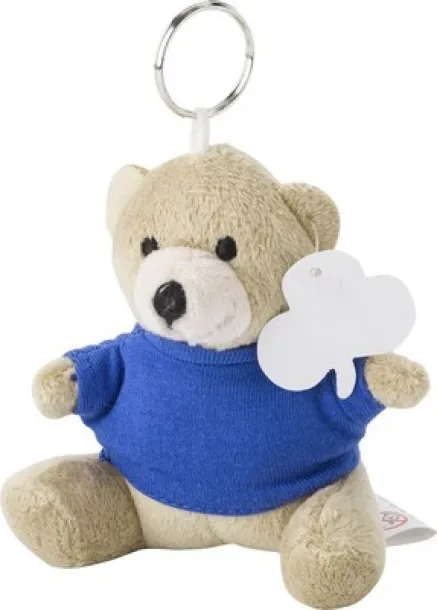  Keyring, plush teddy bear blue