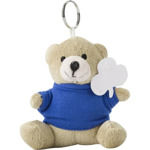  Keyring, plush teddy bear blue