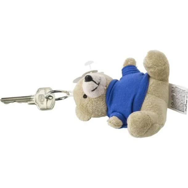  Keyring, plush teddy bear blue