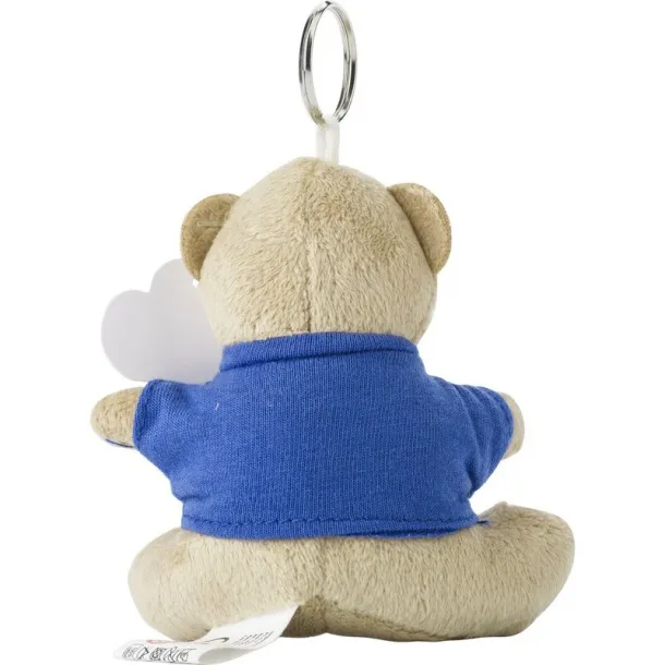  Keyring, plush teddy bear blue