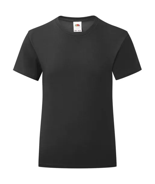  Kratka majica za djevojčice, 150 g/m² - Fruit of the Loom Crna