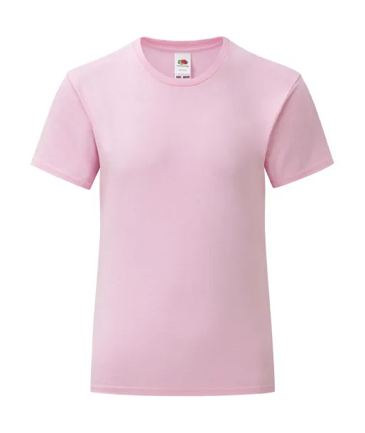  Girls' Iconic 150 T - Fruit of the Loom Light Pink