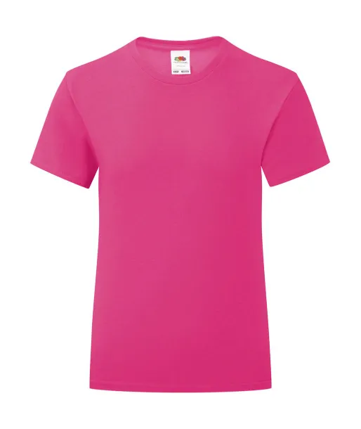  Girls' Iconic 150 T - Fruit of the Loom Fuchsia