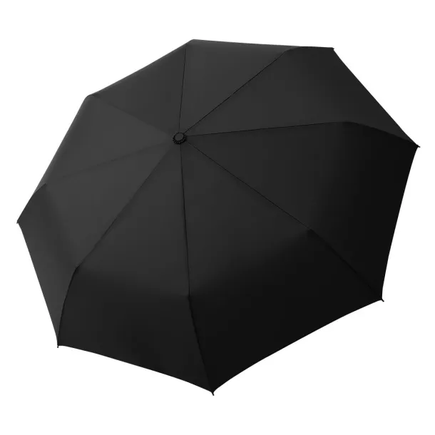 VERTIGO Foldable windproof umbrella with auto open/close function - CASTELLI Black