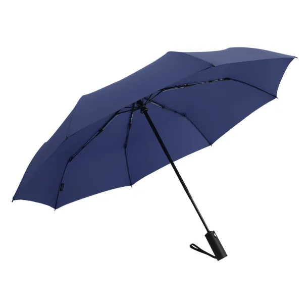 VERTIGO Foldable windproof umbrella with auto open/close function - CASTELLI Blue